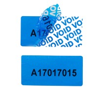 Anti counterfeiting half transfer invalid label