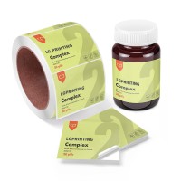 Medicine bottle paper sticker label