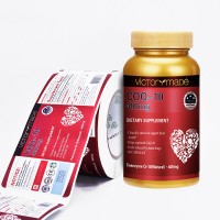 Smooth laminated medicine bottle stickers