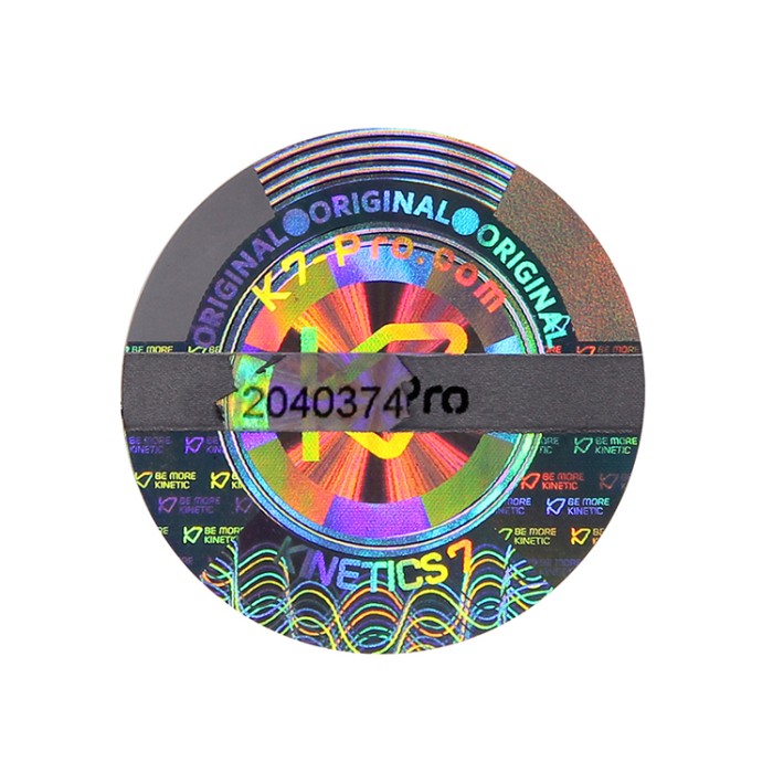 3D skrapning av holografiska klistermärkesetiketter