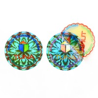 Holographic sticker labels for disposable anti-cou...